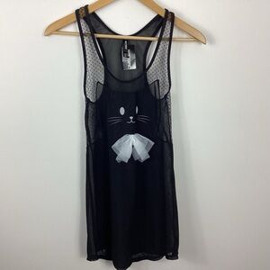 Hot Topic Cat Swim Coverup Tank Top Size XS NWT